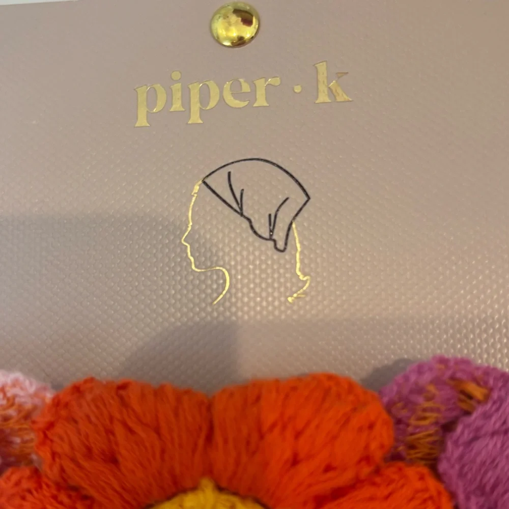 NWT Piper K Floral Crochet Headscarf bandana